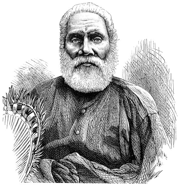 Ratu Seru Epenisa Cakobau，斐济国王- 19世纪图片下载