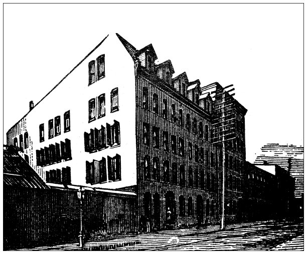 美国古董插图，新泽西州地标和公司:泽西城，高露洁和公司。图片下载