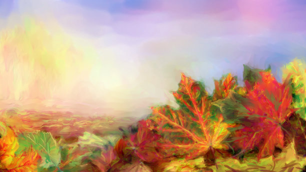 秋天的背景是枫叶图片下载