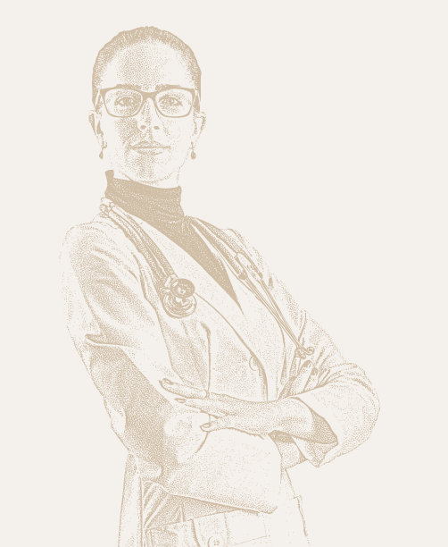 Mezzotint vector的成功女医生图片下载
