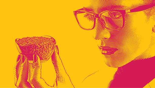 女性实验室技术员分析CBD油大麻种子图片下载