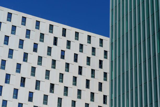 现代建筑的城市景观图形元素图片下载