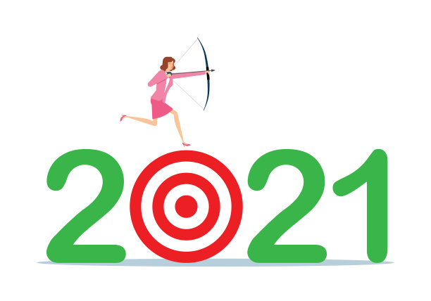 在白色背景下玩飞镖的女人图片下载