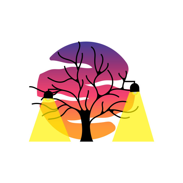 路灯标志，灯笼灯矢量，照明经典复古设计，剪影图标高级模板图片下载