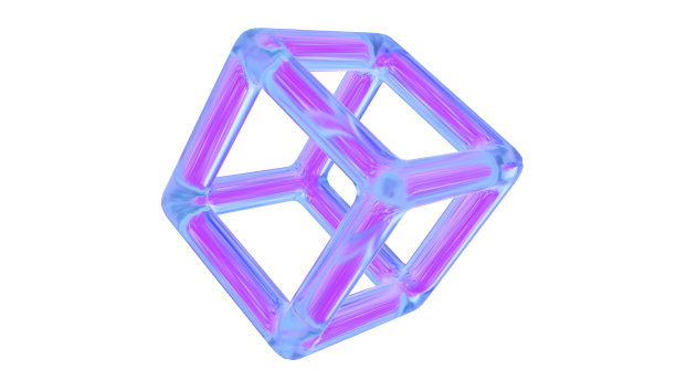 全息几何梯度形状图片下载