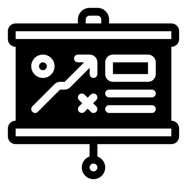 战略图标：数字营销概念轮廓图标图片下载