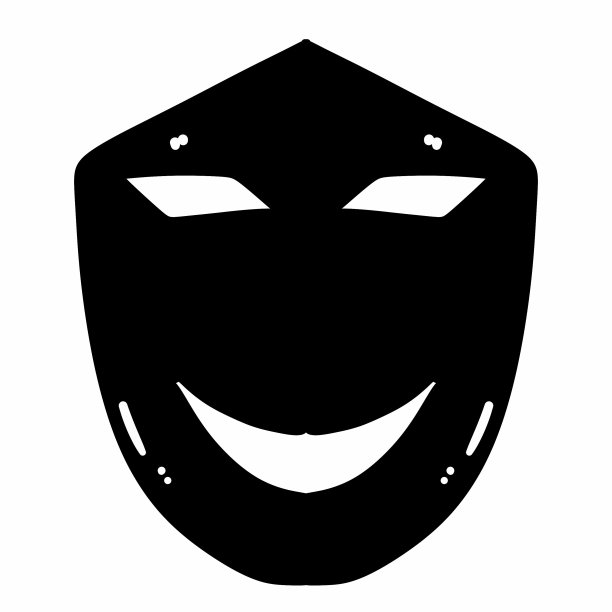 黑面具卡通图片下载