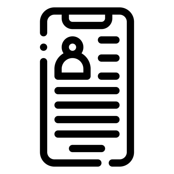 用户图标。数字营销概念。轮廓图标图片下载