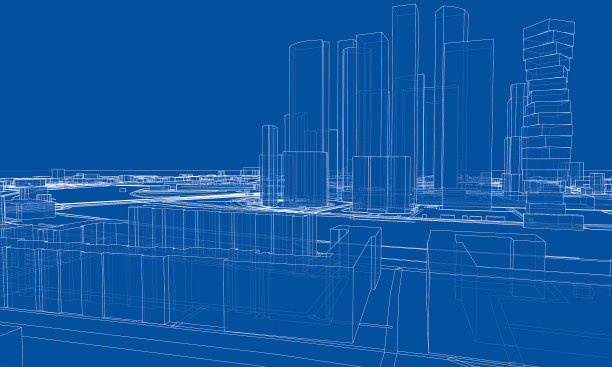 线路建筑及城市道路城镇设计图片下载