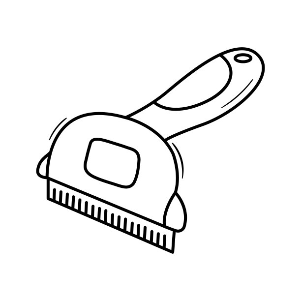 手绘宠物梳子图标图片下载