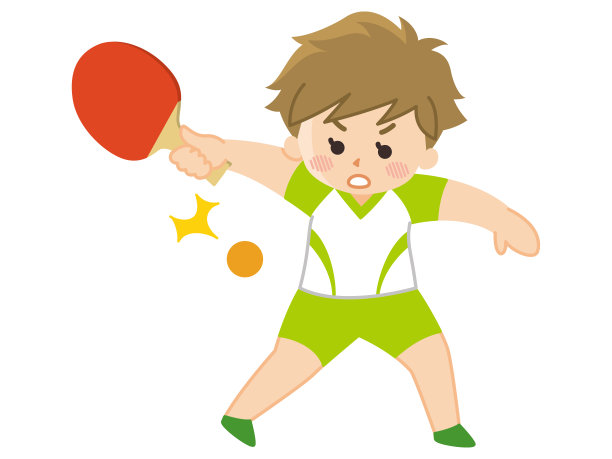 女乒乓球运动员。课外活动。图片下载