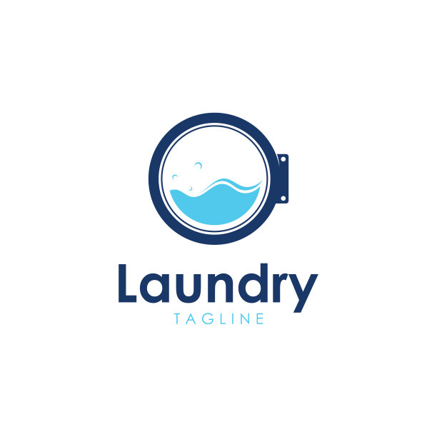 洗衣矢量标志模板图片下载