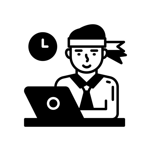 努力工作的图标在矢量。标识图片下载