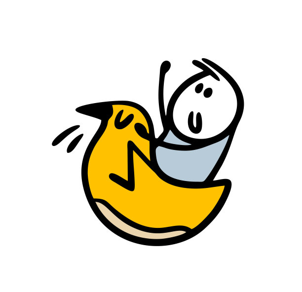 有趣的婴儿在鸟玩具上摇摆。矢量插图的一个小男孩享受游戏和玩。图片下载