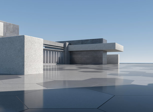 空的混凝土建筑背景图片下载