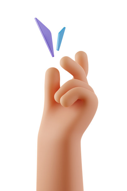 3D人的手断裂。在白色背景上孤立的手指动作。是的，好吧，接受我的手，如果有好的创意就掰手指。3d渲染图图片下载