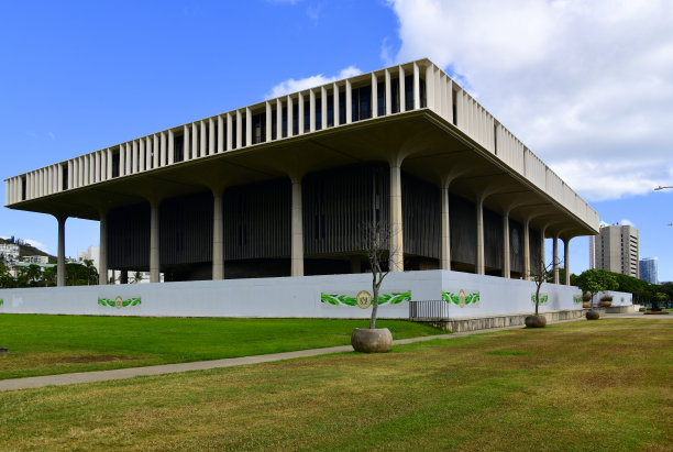 夏威夷州国会大厦，夏威夷欧胡岛，檀香山图片下载