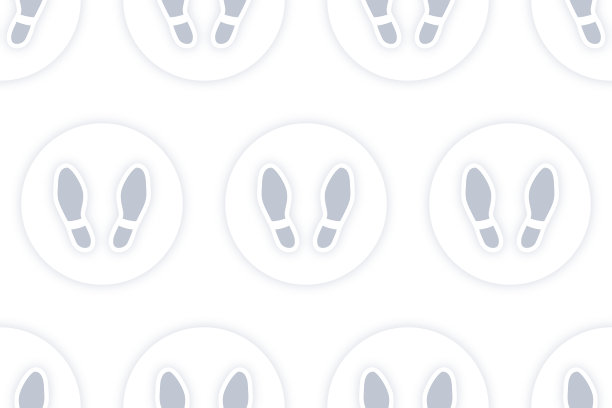 社交距离无缝足迹背景图片下载