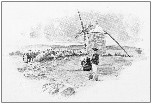 古色古香的插图:普劳加斯特尔的婚礼，游行队伍图片下载