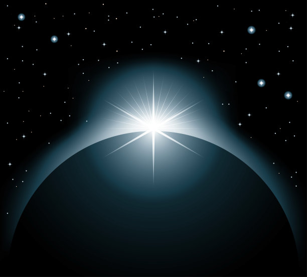 日蚀黎明设计风格空间科学图片下载