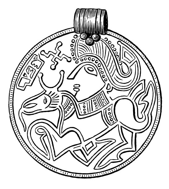 镀金的个人装饰品，产于瑞典图片下载