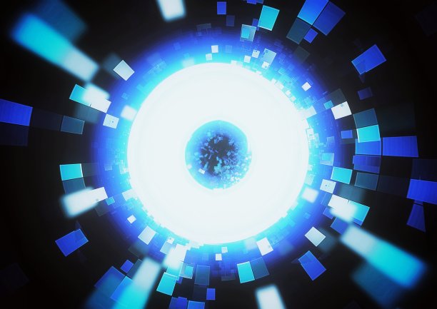 抽象背景与发射蓝光图片下载