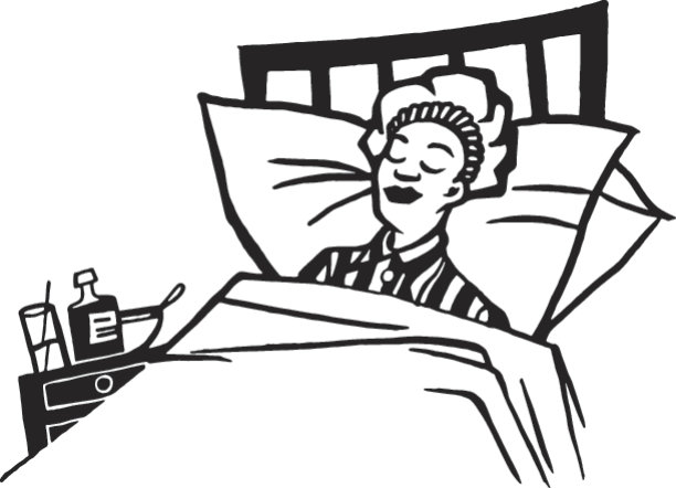 躺在床上的人图片下载