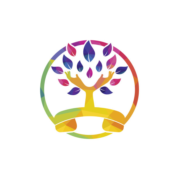 手机和手树图标标志设计模板图片下载