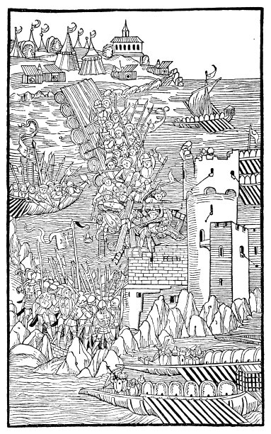 从1480年土耳其人围攻罗德岛开始。图片下载