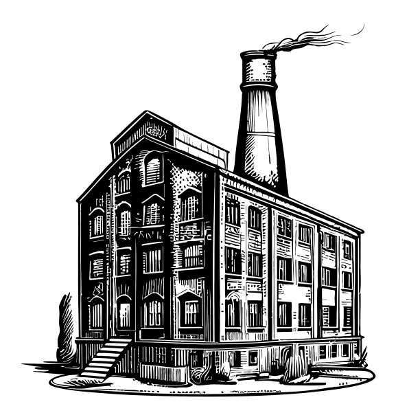 工厂草图手绘涂鸦风格图片下载