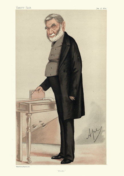 安东尼·帕尼齐，大英博物馆馆长，《名利场》漫画图片下载