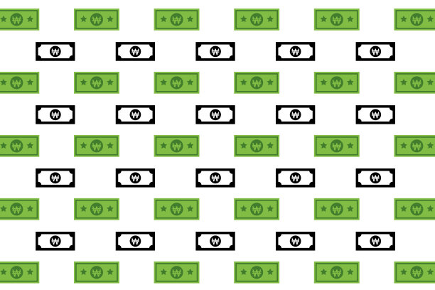 韩币图案背景图片下载