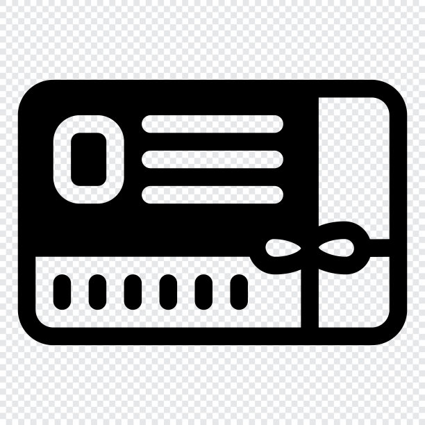 礼品卡图标。数字营销概念。轮廓图标图片下载