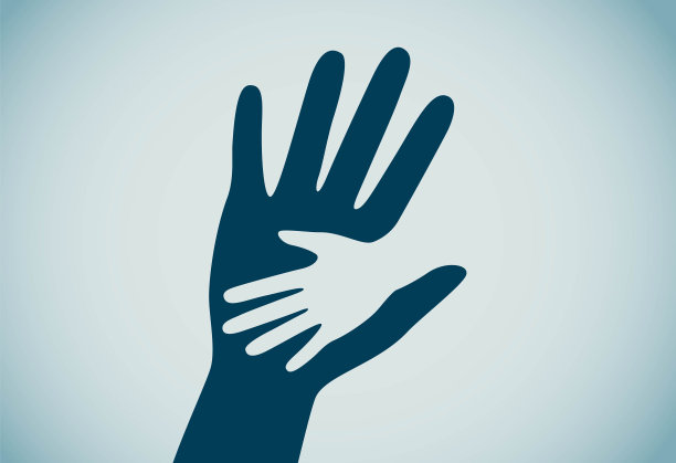 一只大手和一只小手图片下载