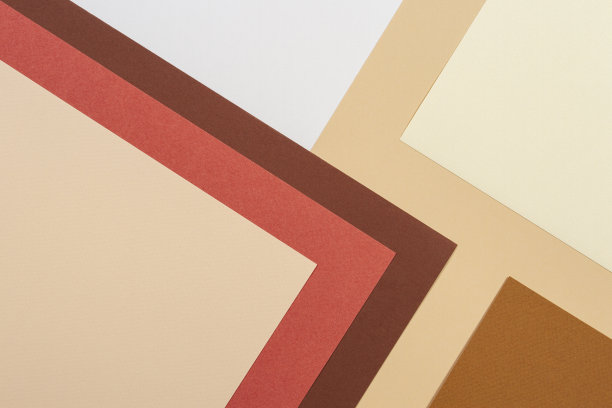 抽象几何纸纹理纸板背景。米色，棕色黄色粉彩潮流的颜色图片下载