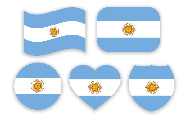阿根廷国旗套装图片下载