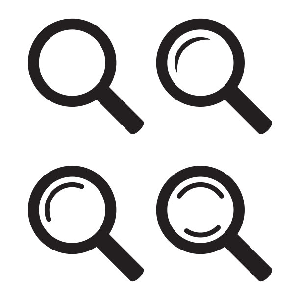 放大镜图标，放大镜或放大镜标志。图片下载