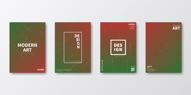 宣传册模板排版，红色封面设计，企业年报，传单，杂志图片下载