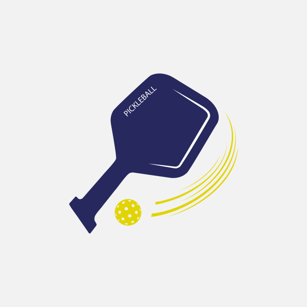 匹克球桨和球的颜色图片下载