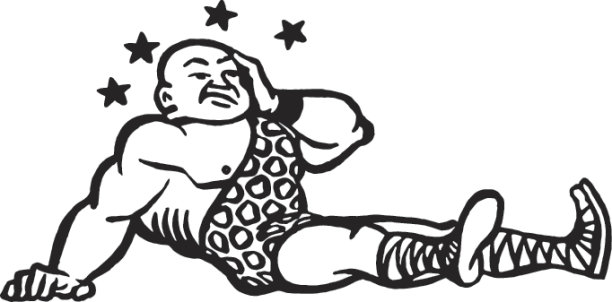 大力士坐在一个发呆图片下载