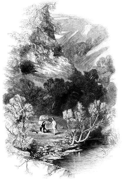 《辛白林宫花园中的伊莫金和波塞摩斯》——威廉·莎士比亚作品图片下载