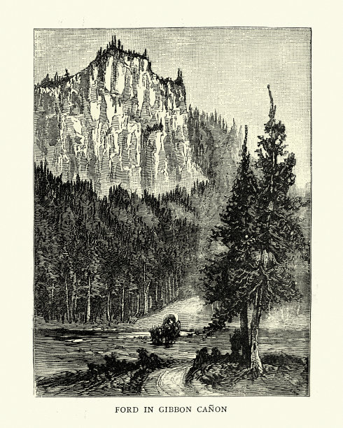 吉本佳能的福特，黄石公园，19世纪图片下载