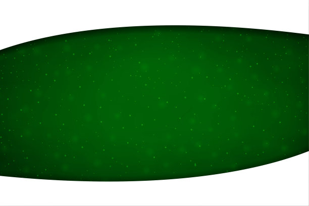 闪闪发光的圣诞节矢量空白空水平绿色弯曲补丁在白色背景与闪闪发光的点全部和弯曲的边界在顶部和底部边缘图片下载