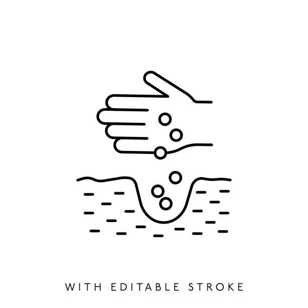 手栽种子农行图标可编辑笔划图片下载