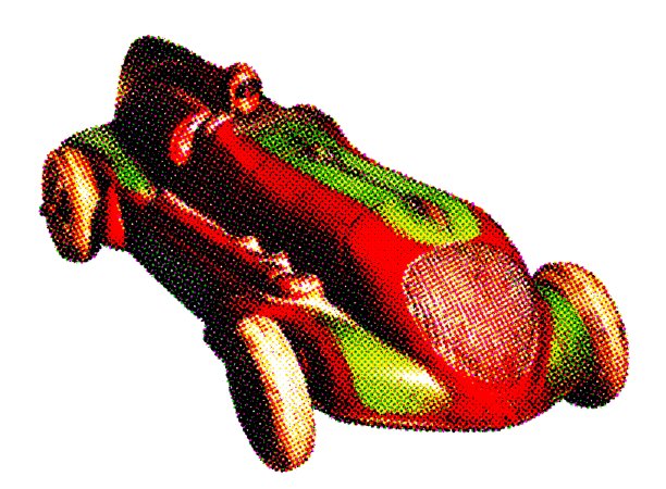 红色和绿色玩具赛车图片下载