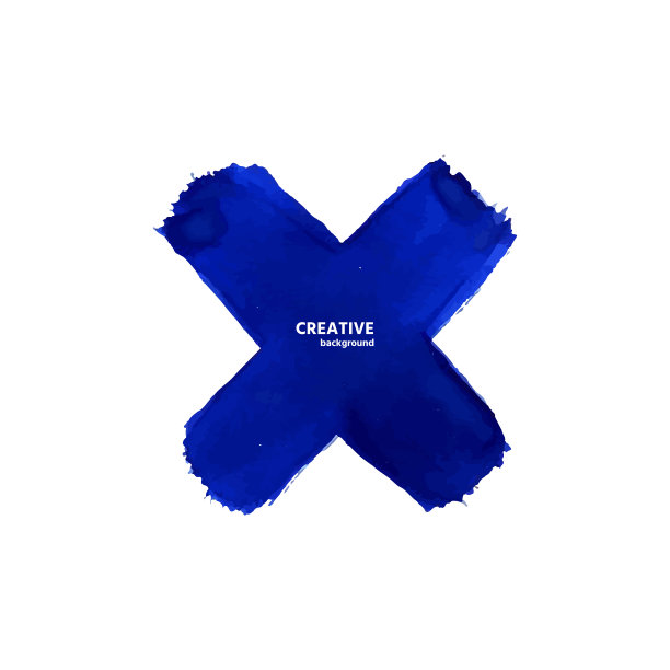 矢量水彩画十字，彩色染色，矢量垃圾，水彩横幅图片下载