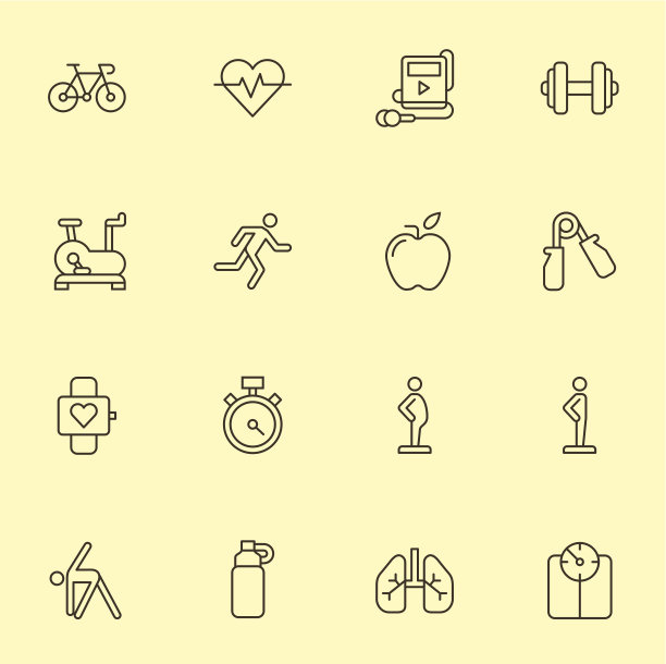 健身图标|设置1 -浅色图片下载