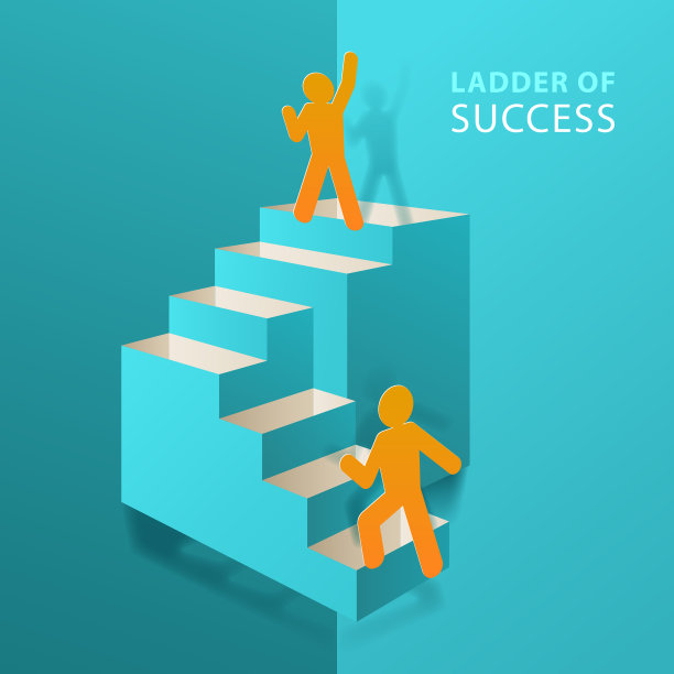 成功的商业阶梯图片下载