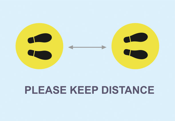 社交距离矢量图图片下载