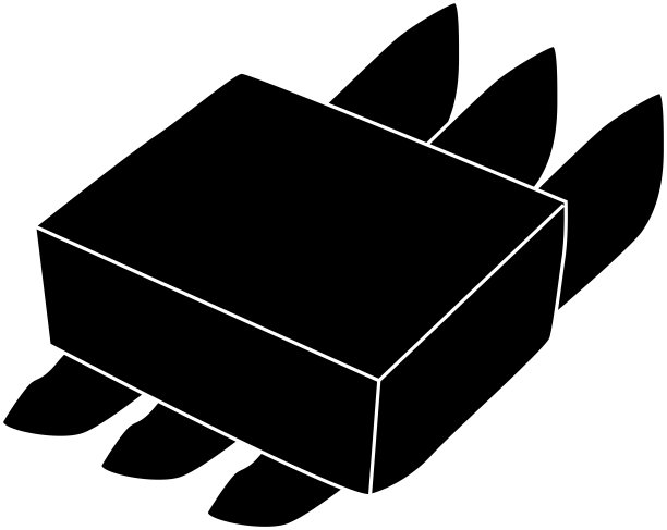 竹草上的豆腐剪影图片下载